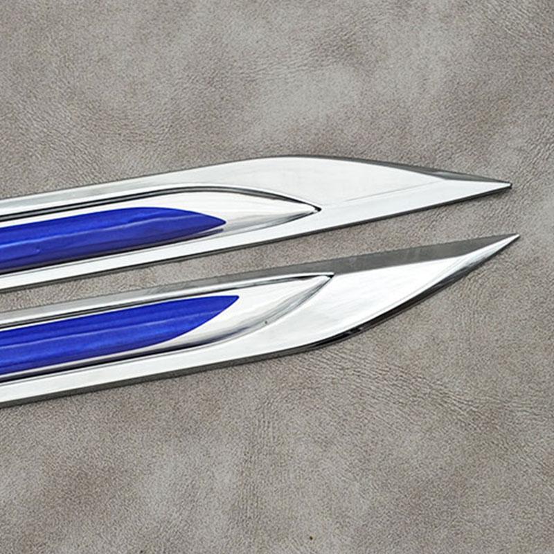 2Pcs/set Metal Blue GTE Logo Car Fender Side Badge Emblem for Volkswagen VW Golf GTE MK7 7 7.5 8 Passat B8 Sticker Accessories SO1