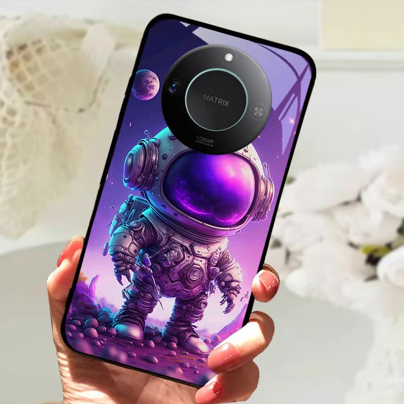 For Honor X9C Smart Case Cover Fashion Luxury Cool Animals Painted Fundas For Honor X9C Smart Tempered Glass Phone Back Shell
