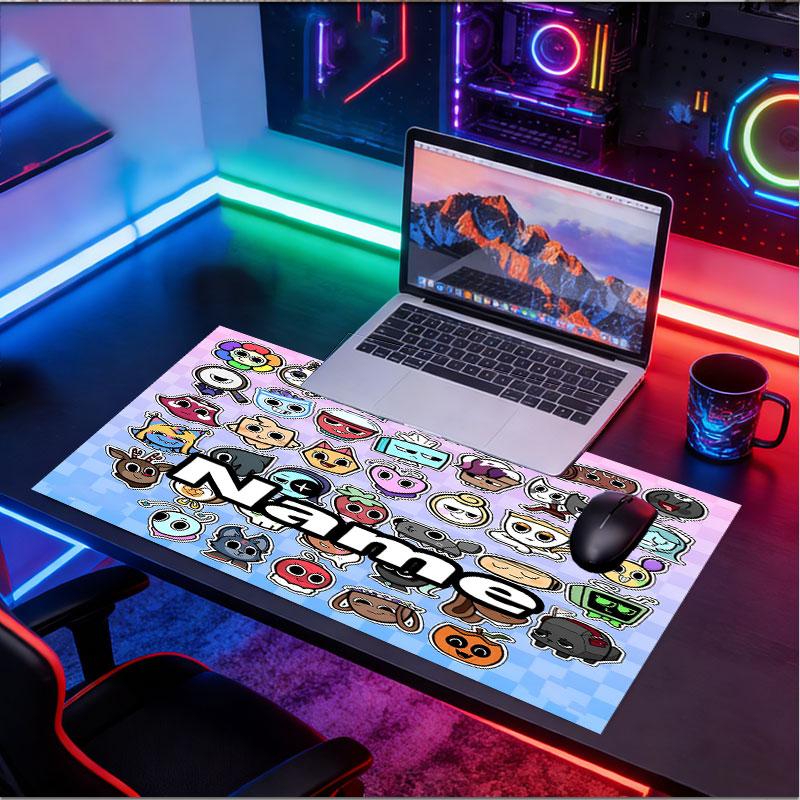 Mousepad Personalizat cu Nume și Model Lumea lui Dandy, Covoraș pentru Birou Laptop PC, Covoraș Decorativ pentru Birou Acasă Tastatură Pad Cadou