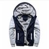 Mens Sweatshirt Hooded Autumn and Winter Men's Baseball Clothing Padded and Thickened Men's Jacket Warmth