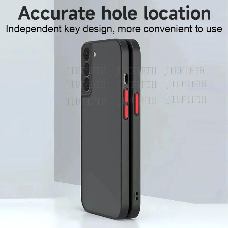 For Samsung Galaxy S25 S25FE FE Ultra Plus + Edge S24 S 24 5G Shockproof Armor Hard Case Funda Matte Clear Silicone Back Cover