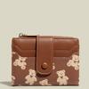 Women's Cross-Border Short Buckle Wallet - Multi-Card Slot Coin Purse & Card Holder with Print Design