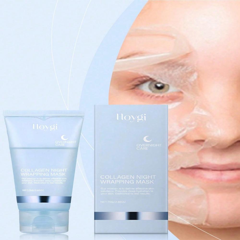 Collagen Peel Off Mask Deep Cleansing Pore Minimizing Facial Treatment for Glowing Skin Hydration Boost
