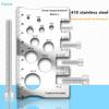 Thread Checker Screw Measurement Ruler Stainless Steel Caliper Metric Gauge Tool For Measuring Screw Pitch Bit Bolt Nut Screw