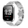 Watch Band for Fitbit Versa/Versa Lite/Versa 2 Stainless Steel Strap with X-Shaped Butterfly Clasp