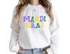 Women's Mardi Gras Carnival Round Neck Long Sleeve Sweatshirt