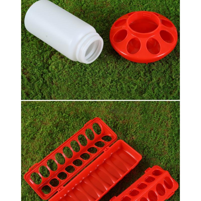 Chicken Trough Small Automatic Waterer Quail Feed Feeder Rutin Chicken Trough Chicken Automatic Feeder