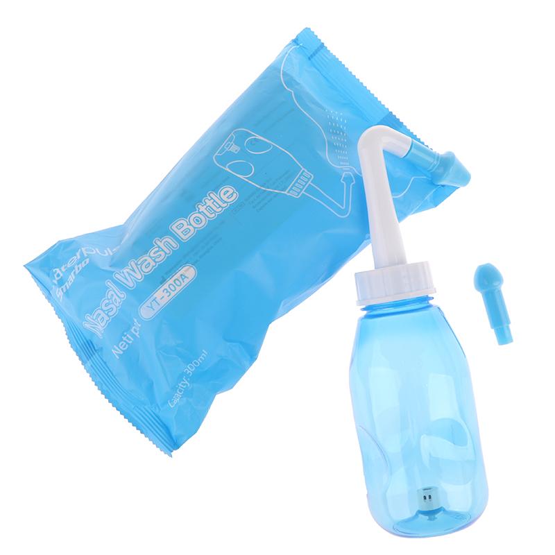 

Портативный горшок для промывания носа 300 мл для взрослых и детей, очиститель носа, назальные ирригаторы, система промывания носа