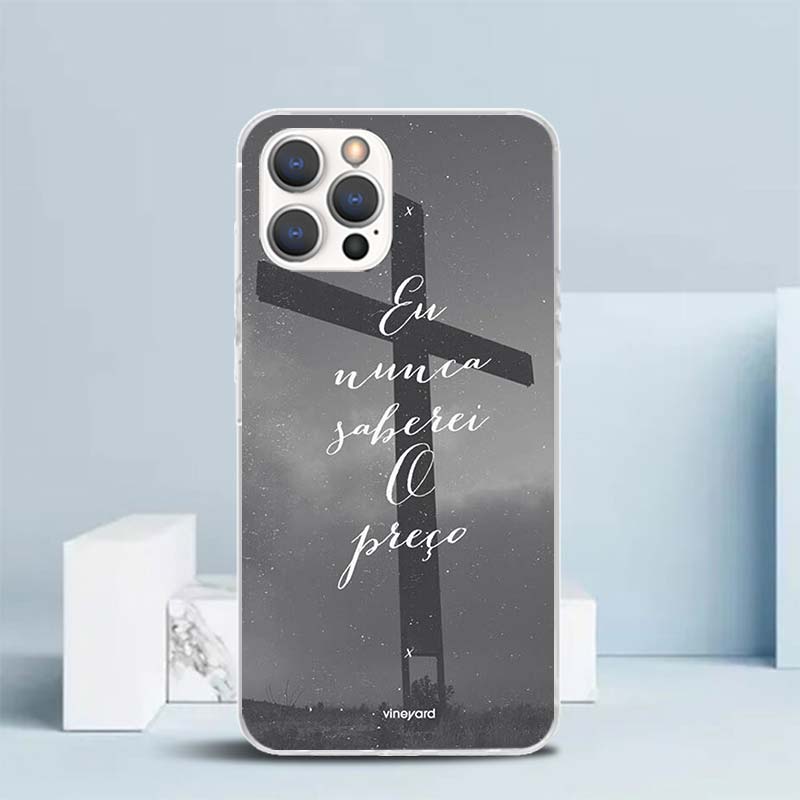 God Jesus Pray Cross Soft Cover for iPhone 16 17 Air 15 14 Pro Max 16E Phone Case 13 Mini 12 11 7 SE 8 Print Pattern Fit Cases 1