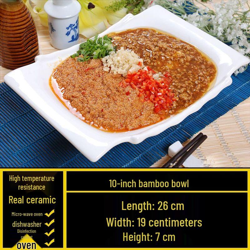 Irregular White Ceramic Dinner Plate