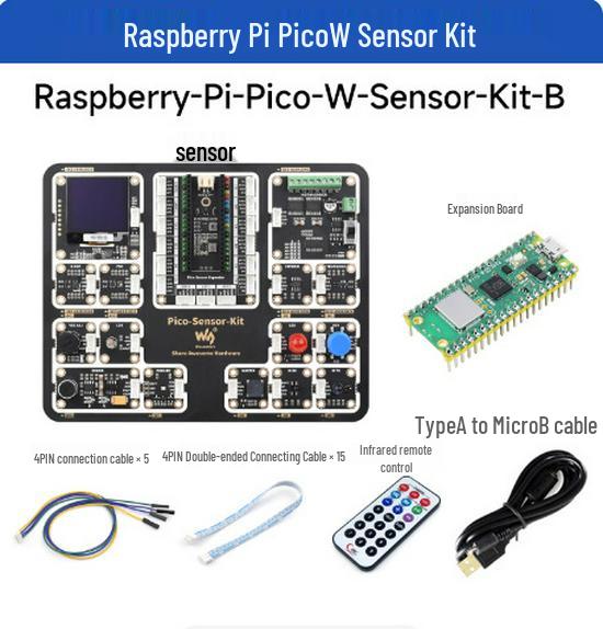 Raspberry Pi Pico Sensor Python Kit - Learning & Development Board