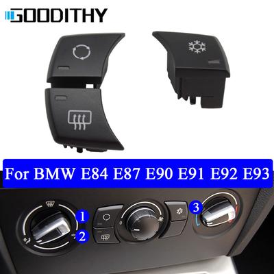 Car Manual Air Conditioner AC Button Switch Cover Key Replacement For BMW 1 3 X1 E81 E82 E87 E88 E90 E91 E92 E93 E84