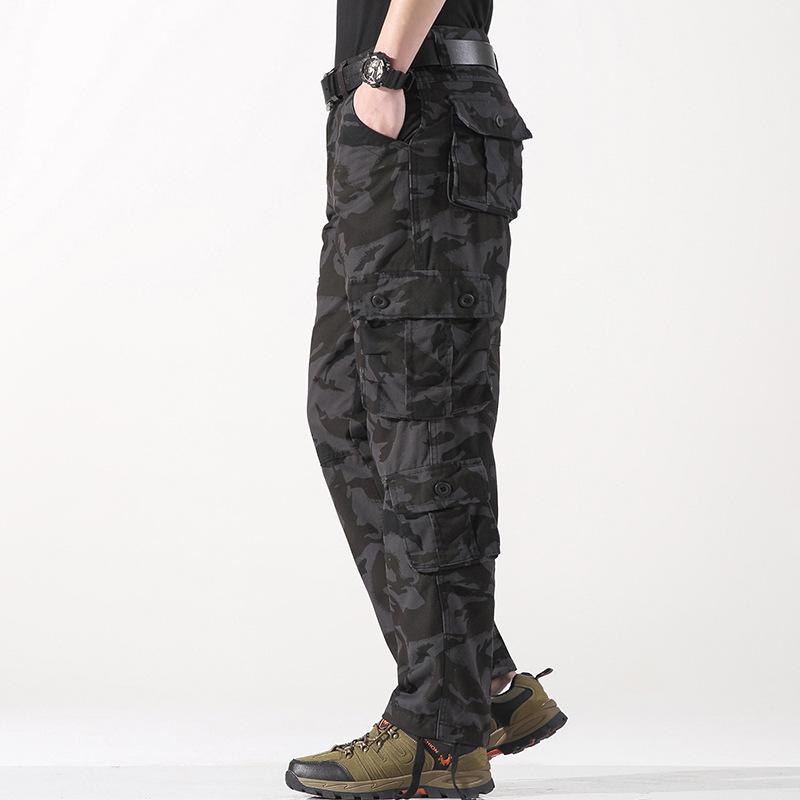 2026 Men's Plus Size Straight Leg Multi-Pocket Casual Outdoor Sweatpants
