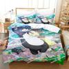 Anime Kuma Kuma Kuma Bear Bedding Set Printed Single Comforter Quilt Bed Cover Duvet Cover Pillow Case 3 Pieces Kids Adult Size