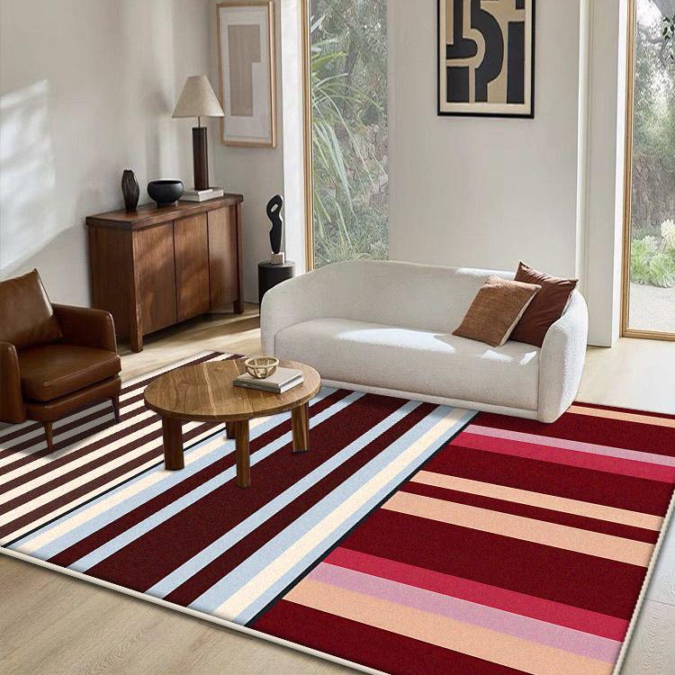 Nordischer Stil Kreative Geometrie Teppich Wohnzimmer Sofa Bereich Dekoration Teppiche für Schlafzimmer Ankleidezimmer Bodenmatte Rutschfest Waschbar