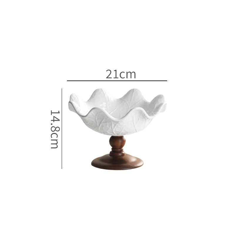 High Footed Cake Tray Dim Sum Dish Dessert Plate Cake Stand Display Stand Pastry Plate Fruit Bowl Snack Bowl Bread Plates
