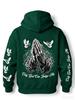 Men's Ride Or Die Hoodie Biker Motorcycle Graphic Back Sleeve Print Oversized Pullover Sweatshirt