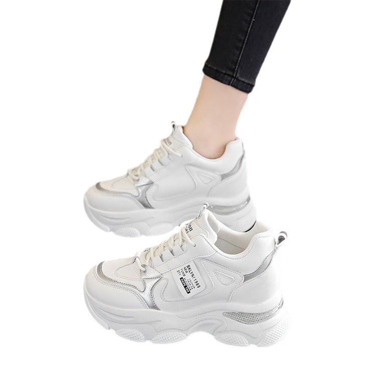 Popular Increase In Dad Shoes Women's Spring 2025 New Thick-soled Versatile Ins Sports Shoes Casual Sports Women's Shoes
