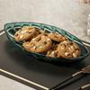 Large Capacity Leaf Shape Snack Serving Dish Transparent Fruit Plate Bone-spitting Plate  Nut
