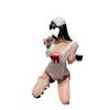 Sexy Underwear New Hollow Lace Ruffle Edge Small Chest Big Uniform Seduction Maid Suit Female