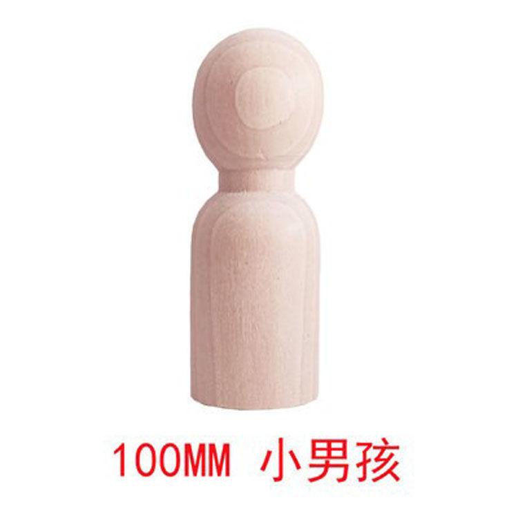 Little Wooden Man Wooden Man Children Graffiti Creative Color Painted Wooden Doll DIYDecoration toys Male and Female