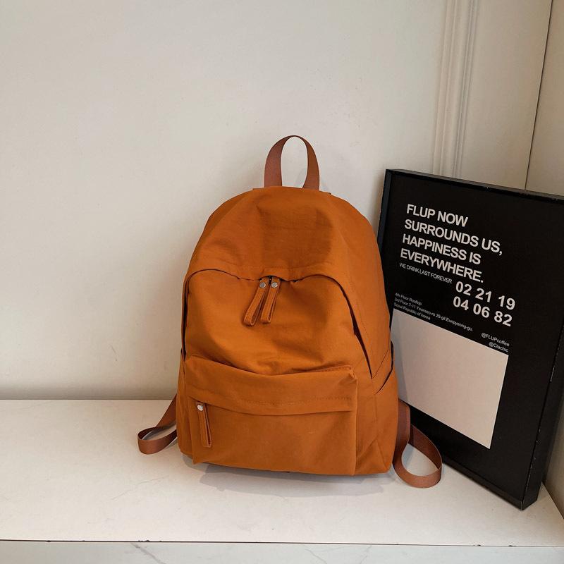 

Junior high school schoolbag women s large capacity leisure trend backpack fashion travel backpack коричневый