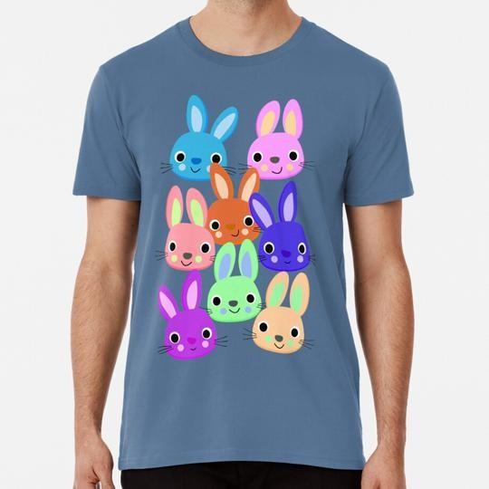 

Colorful Easter Bunnies Size S to 5XL Made in the USA TShirt Unisex T-Shirt S