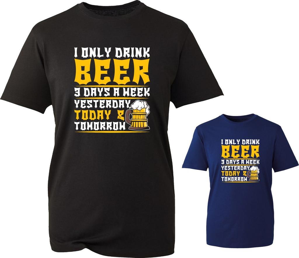 I Only Drink Beer Funny TShirt Beer Lover Drinking Joke Meme Sarcastic Gift Top