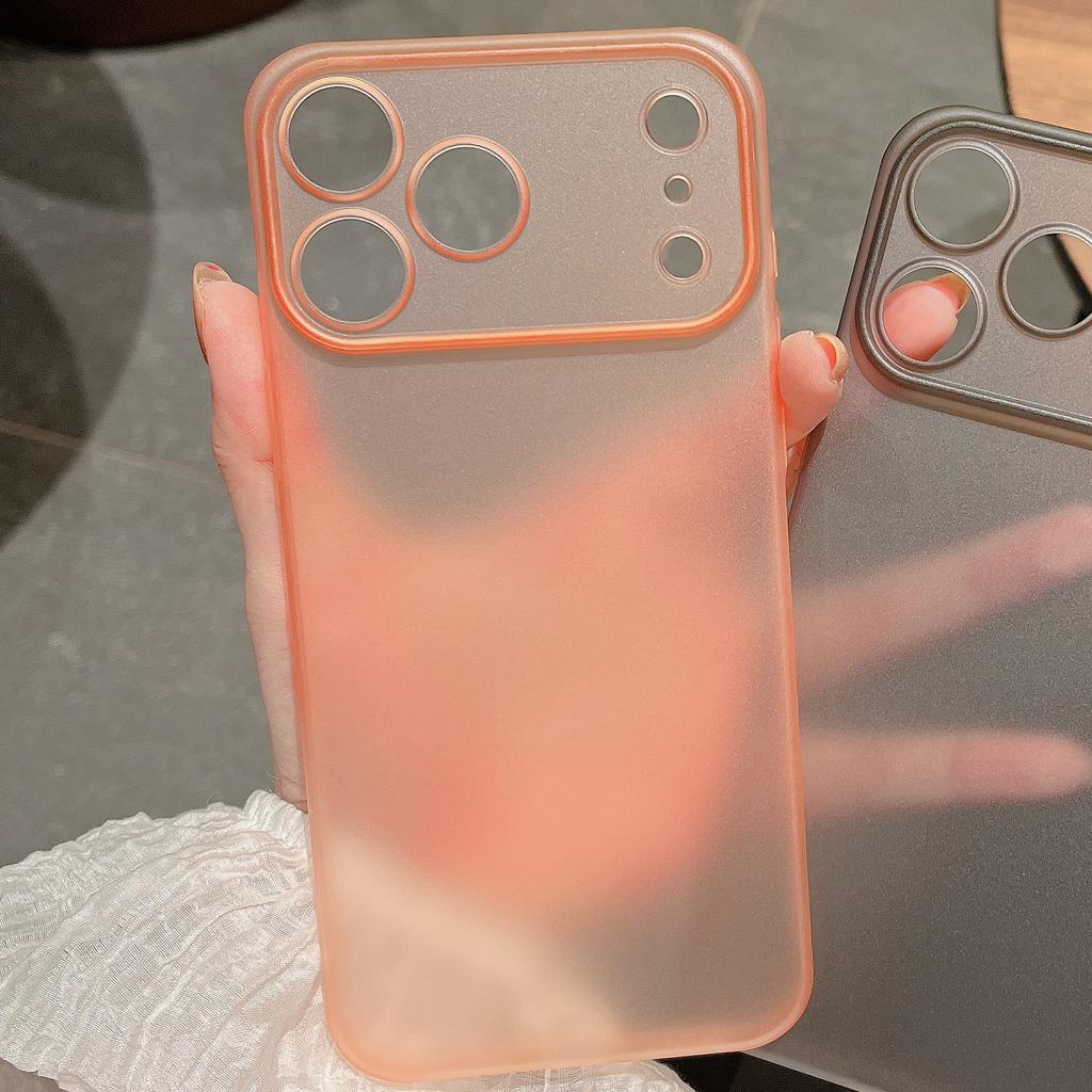 UltraThin PC Hard Case for iPhone 17 Air 16 15 14 Plus 13 Pro Max Clear Translucent Shockproof Slim Lens Protection Cover