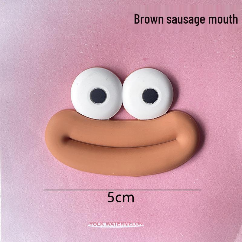 Cartoon Sausage Mouth PVC Charms: DIY Phone Case, Magnet, Shoe Accessories
