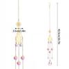 Crystal Sun Catcher Wind Chime Pendant Outdoors Room Window Hanging Pendants Prism Windchime Home Garden Decoration