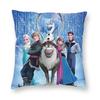 Frozen Princess Elsa  Pillowcase Printed Fabric Cushion Cover Gift Snow Queen Throw Pillow Case Cover Bed Square 18''