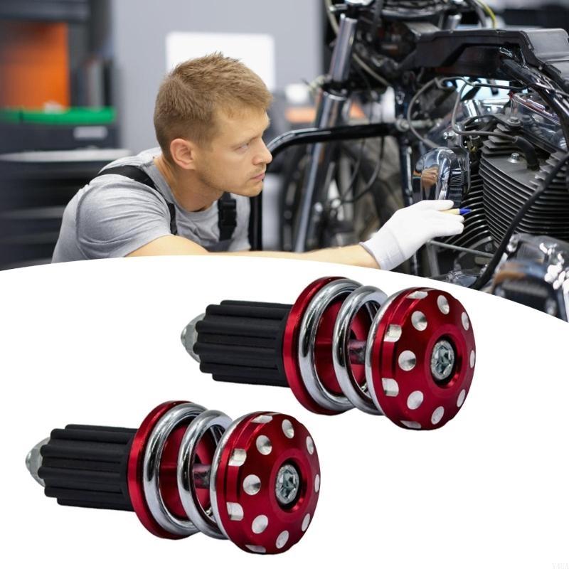 Y4UA Innovative Spring Design Motorcycle Handlebar End Weights Inserts Suitable For Improved Stability And Reduced Vibration