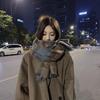 Large and small plaid oversized scarf with shawl imitation cashmere to keep warm and thickened scarf Women's winter temperament