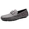 Men’s Trendy Genuine Leather Loafers - Soft Sole Slip-ons, Plus Size Casual Driving Moccasins for Spring & Autumn.