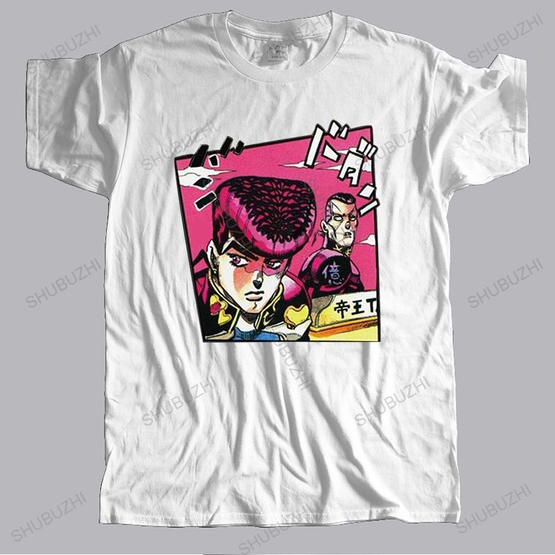 

Josuke And Okuyasu T Shirt for Unisex Preshrunk Cotton Casual Tshirt Short Sleeves Jojos Bizarre Adventure Tshirt Fitted Apparel S