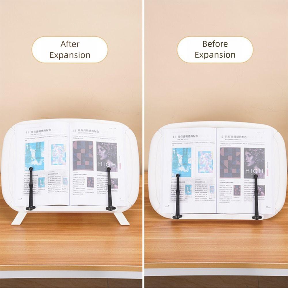 Sturdy Book Holder Adjustable Tabletop Bookshelf Multi-Function Reading Book Stand  Student Use
