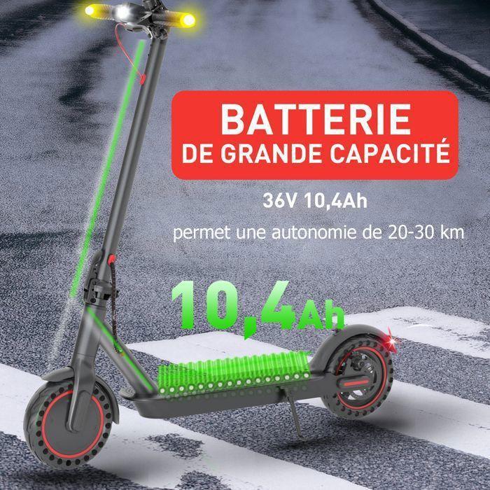Elektryczna hulajnoga dla dorosłych - Składana - Migające światła - Zasięg 20-30km - 25km/h - Silnik 350W - Koła 8.5" - Ekran LED - Aplikacja - 10.4Ah