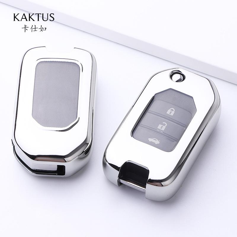 Tpu Full Protect Key Shell Cover Key Case For Honda Civic Cr-V Hr-V Accord Jade Crider Odyssey - Remote Protector