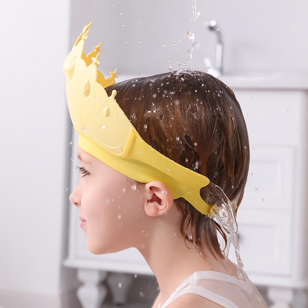 Bonnet de douche pour enfants avec protection auditive - Bonnet de bain imperméable et réglable pour plus de sécurité et de confort - Cadeau idéal pour Thanksgiving, Halloween et Pâques