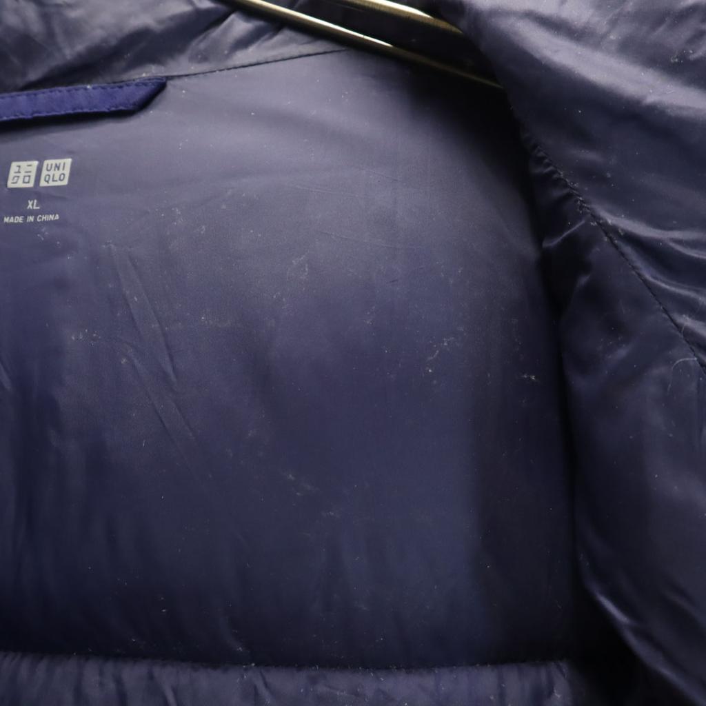 Uniqlo Bezešvá péřová bunda XL modrá Pánská Použitá