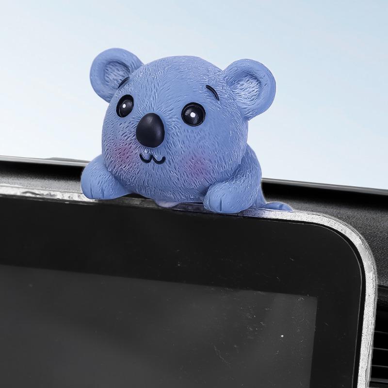 Tierform Ornament Dekoration Einfach und Niedlich Auto Innenzubehör Harzmaterial Verwendet für Auto Navigationsbildschirm