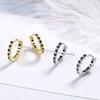 2026 Simple Temperament with Drill Ear Buckle Personalized Fashion Small Geometric Earrings Ear Buckle