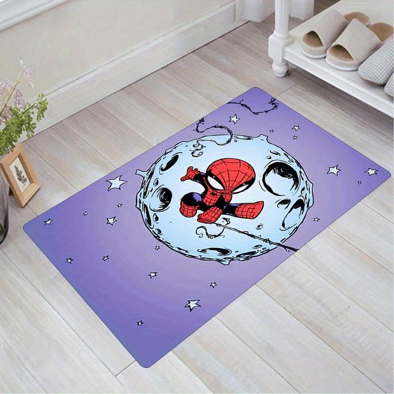 

1pc Spider-Man Pattern Area Rug Soft Flannel Floor Mat for Living Room,Office,Bedroom and Carpet,Sofa Coffee Table Floor Mat 60cm by 90cm