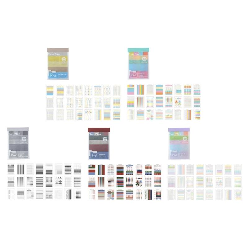 Assorted Color Note Sticker Colorful Adhesive Index Tabs For Textbooks Planner Documents And Bulletin Board Reminder