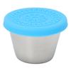Small Stainless Steel Container Leakage Proof Dishwasher Safe Portable Dressing Cup with Lid for Essential Oil 70ml