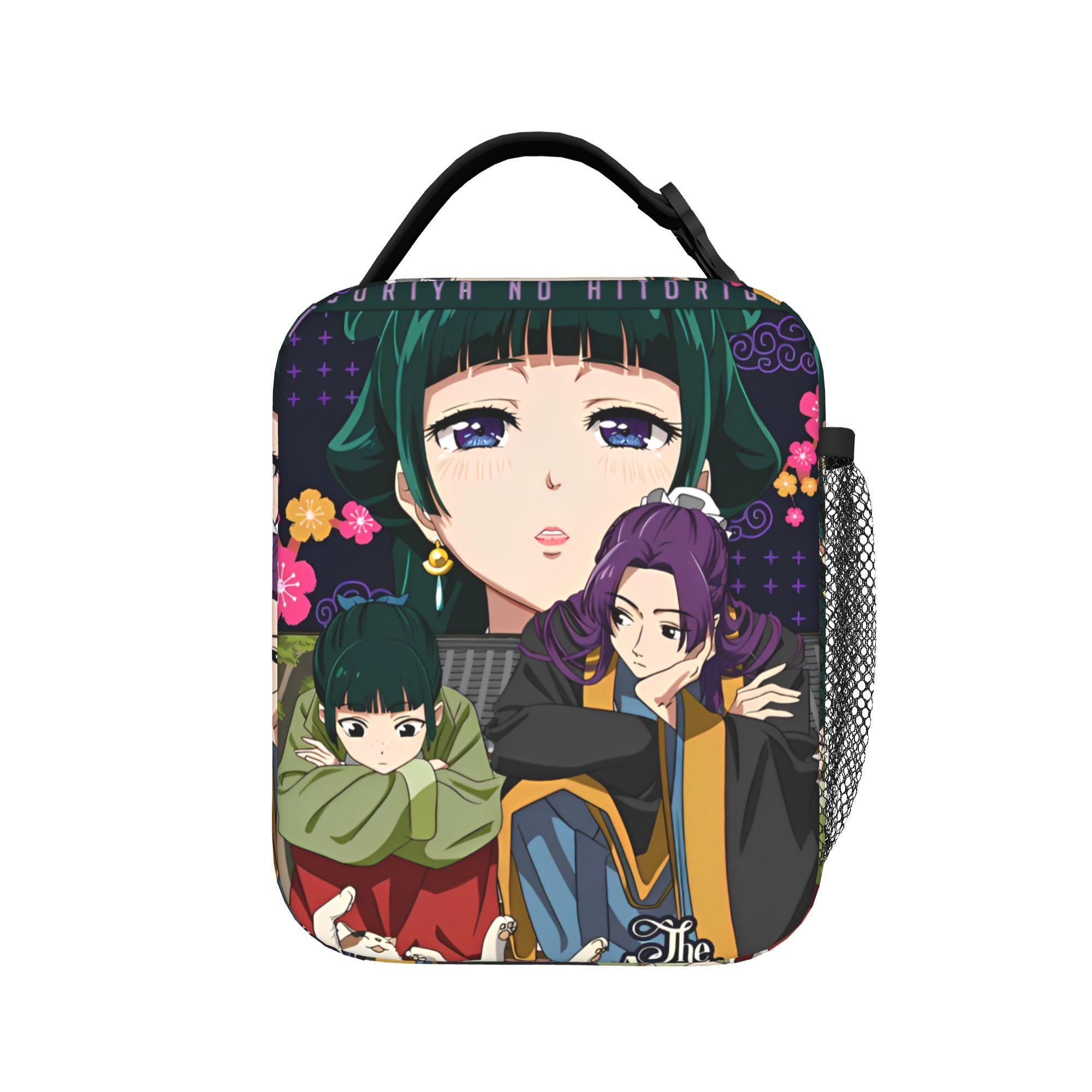 Sacs à déjeuner isothermes Maomao Anime étanches Les Carnets de l'Apothicaire Sacs thermiques réutilisables Sac fourre-tout Boîte à lunch Sacs à main pour nourriture One Size