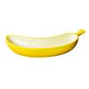 Banana Shaped Ceramic Plate Creative Dessert Dish Fruit Snack Plate Elegant Tableware