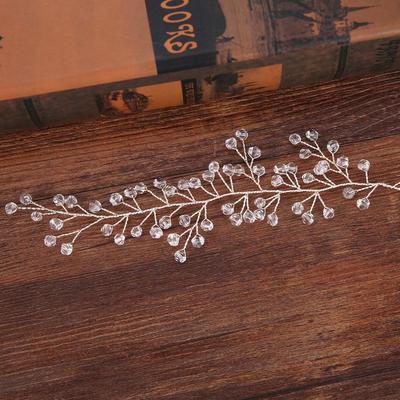 Crystal Silver Hair Band for Short Hair - Children's and Bridal Headdress Accessories