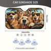 1Pcs Golden Retriever Playtime Car Windshield Sunshade UV Rays Heat Blocker Keeps Vehicle Cool Unique Design Fit Sedans SUVs RVs